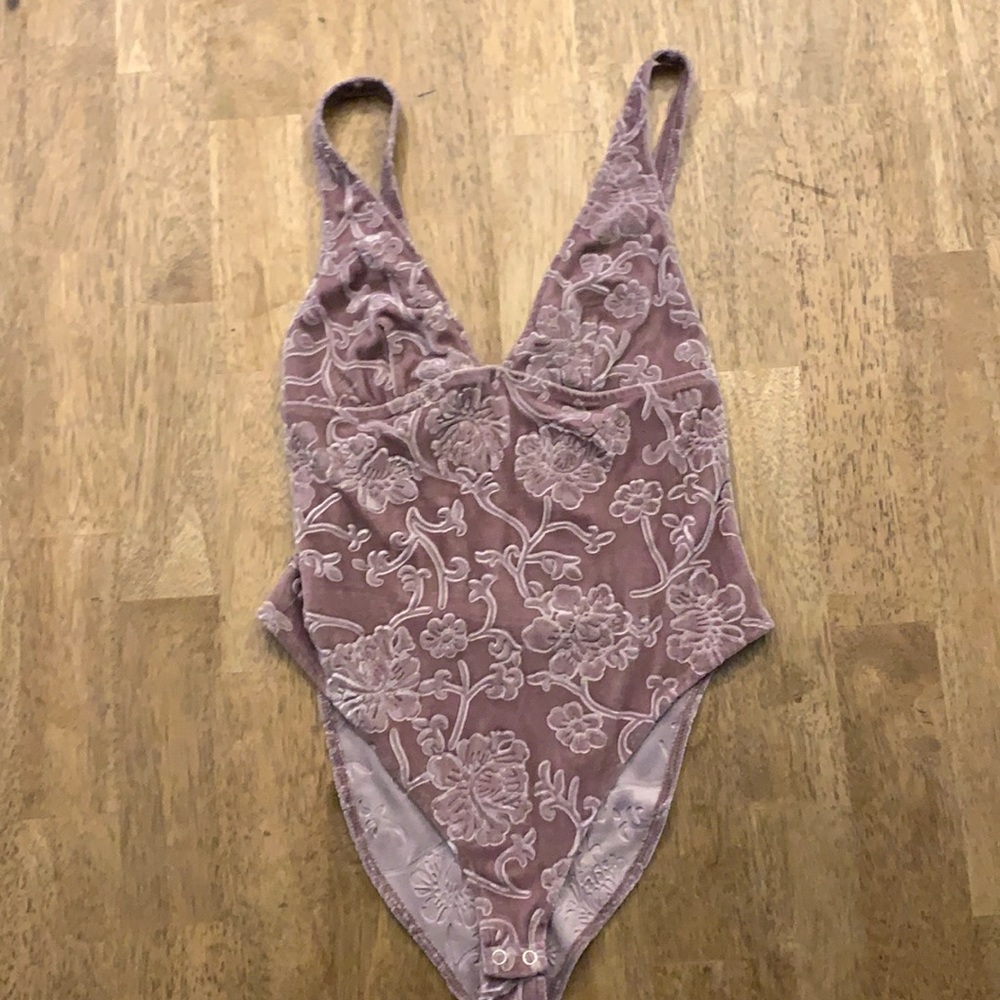 Forever 21 contemporary velvet bodysuit!